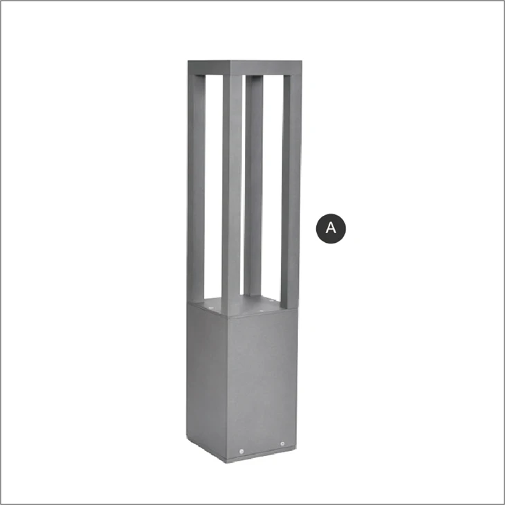Lamp Lawnt gwrth-ddŵr Parc Villa Cwrt Glaswellt Tirwedd Awyr Agored Golau Bolard Solar Goleuadau Gardd Goleuadau Lawnt Dan Arweiniad